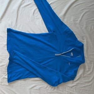 Nike Blue Long Sleeve Polo Top